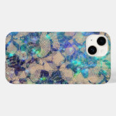 Hübsche blaue Spitzenrosen Case-Mate iPhone Hülle (Rückseite (Horizontal))