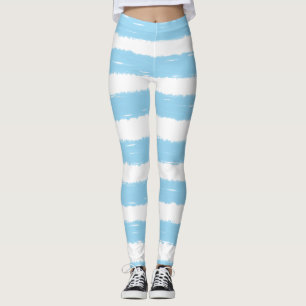 Hübsche blaue Streifen Leggings