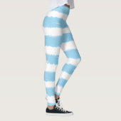 Hübsche blaue Streifen Leggings (Rechts)