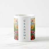 Hübsche blaue und grüne Sittiche personalisiert Kaffeetasse (Mittel)