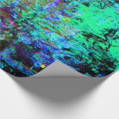 Hübsche blaue und lila abstrakte geschenkpapier (Ecke)