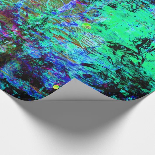 Hübsche blaue und lila abstrakte geschenkpapier (Ecke)