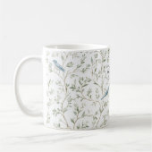Hübsche Blaue Vögel Glauben Kaffeetasse (Links)