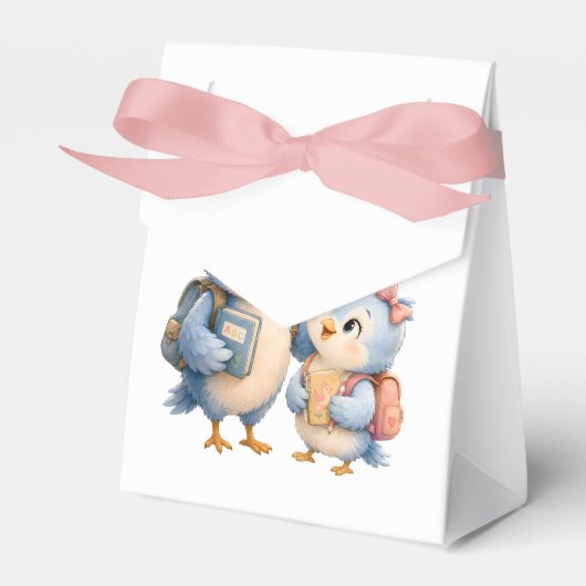 Hübsche Blaue Vögel Partygeschenkbox Geschenkschachtel (Vorderseite)