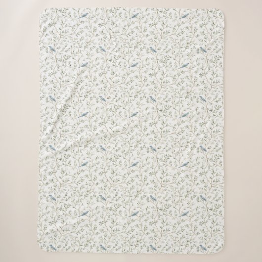 Hübsche Blaue Vögel Sherpadecke (Vorderseite)