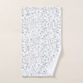 Hübsche blaue weiße Blumen   Badhandtuch Set (Handtuch)