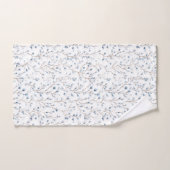 Hübsche blaue weiße Blumen   Badhandtuch Set (Handtuch)