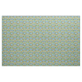 Hübsche blaue Winde auf Taupe-Blumengewebe Stoff (Fat Quarter (45,7 x 55,9 cm))
