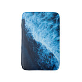 Hübsche Blauwellen Badematte (Vorderseite Vertikal)