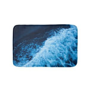 Hübsche Blauwellen Badematte