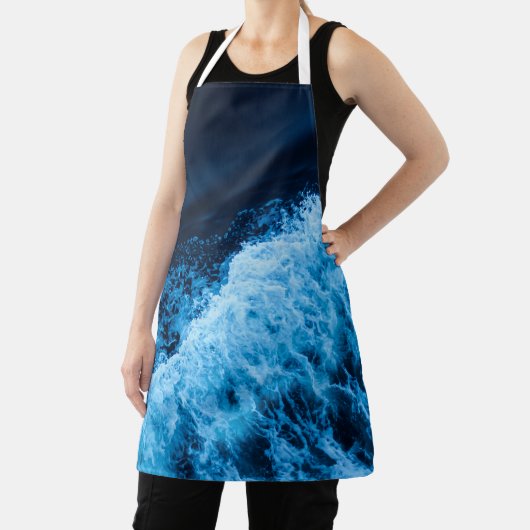 Hübsche Blauwellen Schürze (InSitu)