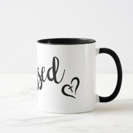 hübsche BLESSED-Schriftzeichen | Tasse