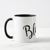 hübsche BLESSED Schriftzug | Tasse (Links)