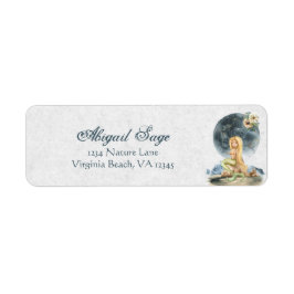 Hübsche Blond Mermaid und Vollmond Beach-Adresse