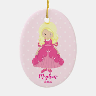 Hübsche blonde Prinzessin Christmas Ornament