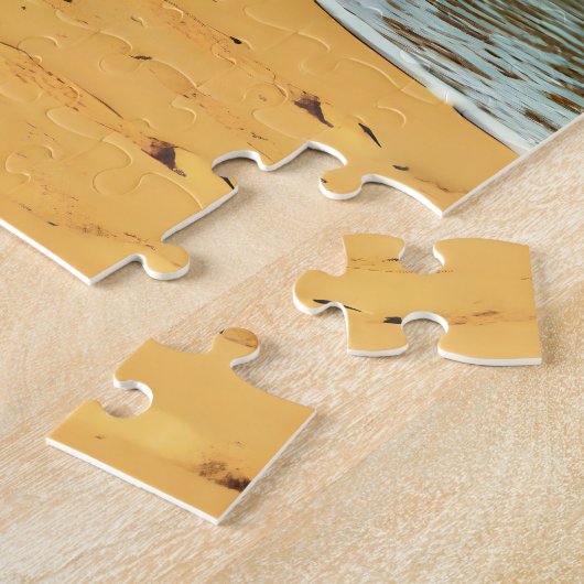 Hübsche Blonde Retro Frau und Surfer Typ Puzzle (Seite)