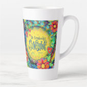 Hübsche blorgelbe Inspirivität Milchtasse (Rechts)