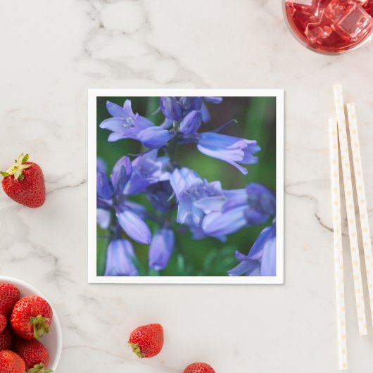 Hübsche Blue Bell-Blume Serviette (Beispiel)