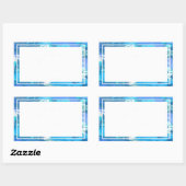 Hübsche Blue Border Stickers (Blatt)