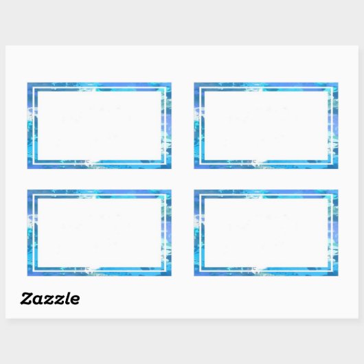 Hübsche Blue Border Stickers (Blatt)