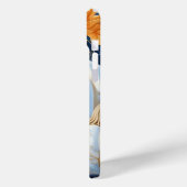 HÜBSCHE BLUE ORANGE WHITE FALL PUMPKINS Case-Mate iPhone HÜLLE (Rückseite / Links)