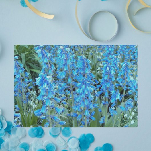 Hübsche Bluebell-Blume Seidenpapier