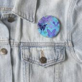 Hübsche Blues Butterflies Button (Beispiel)