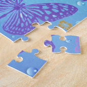 Hübsche Blues Butterflies Puzzle (Seite)
