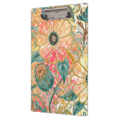 Hübsche blühende Blumen mit farbenfrohem Design,  Klemmbrett (Links)