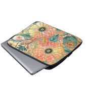 Hübsche blühende Blumen mit farbenfrohem Design Laptopschutzhülle (Vorne Knopf)