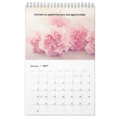 Hübsche Blume 12 Monate Kalender (Jan 2027)