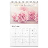 Hübsche Blume 12 Monate Kalender (Jan 2026)