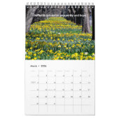 Hübsche Blume 12 Monate Kalender (Mär 2026)