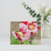 HÜBSCHE BLUME 2 POSTKARTE (Stehend Vorderseite)