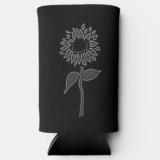 Hübsche Blume abkühlen Selters Dosenkühler (Vorderseite)