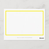 Hübsche Blume Abstrakter Hintergrund Postkarte (Rückseite)