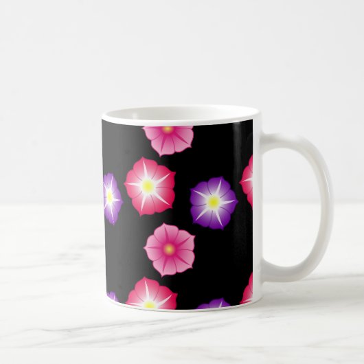 Hübsche Blume Abstraktes Design Kaffeetasse (Rechts)