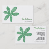 Hübsche Blume - Army Green 669966 Visitenkarte (Vorne/Hinten)