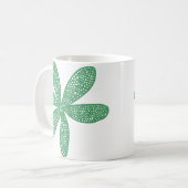 Hübsche Blume - Army Green Kaffeetasse (Vorderseite Links)