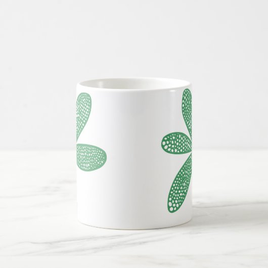 Hübsche Blume - Army Green Kaffeetasse (Mittel)