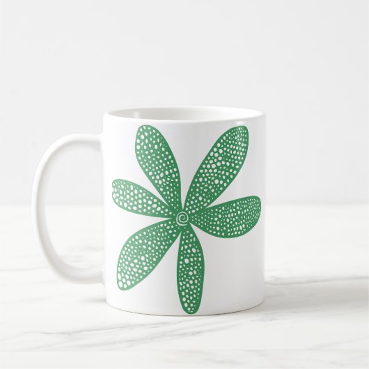 Hübsche Blume - Army Green Kaffeetasse (Links)