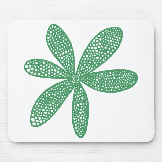 Hübsche Blume - Army Green Mousepad (Vorne)