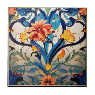 Hübsche Blume Art Deco Keramik Tile Fliese