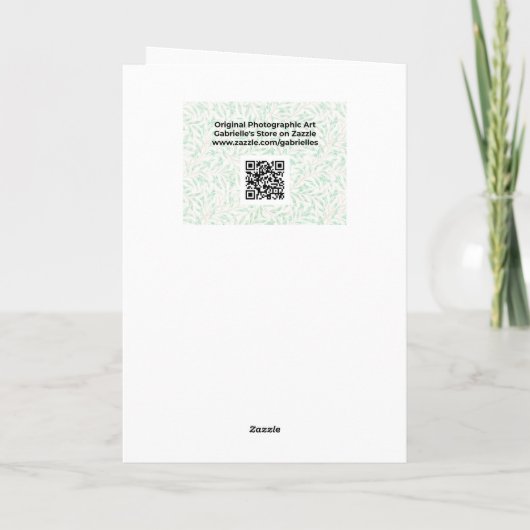 Hübsche Blume Art Ostercard Karte (Rückseite)