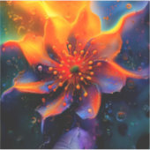 Hübsche Blume Aufkleber (Vorderseite)