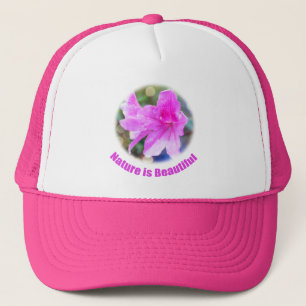 hübsche Blume aus rosa Gärten. Die Natur ist schön Truckerkappe