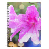 Hübsche Blume aus rosa Garten. Pflanzenbotanisches Notizblock (Vorderseite)