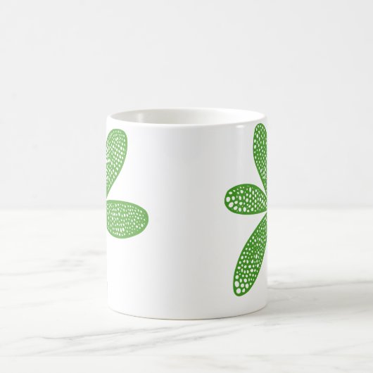 Hübsche Blume - Avocado Green Kaffeetasse (Mittel)