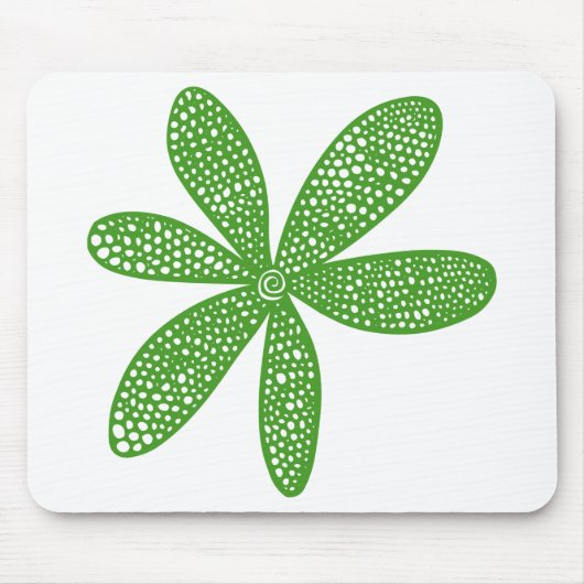 Hübsche Blume - Avocado Green Mousepad (Vorne)