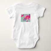 Hübsche Blume Baby Anzug Strampler (Rückseite)